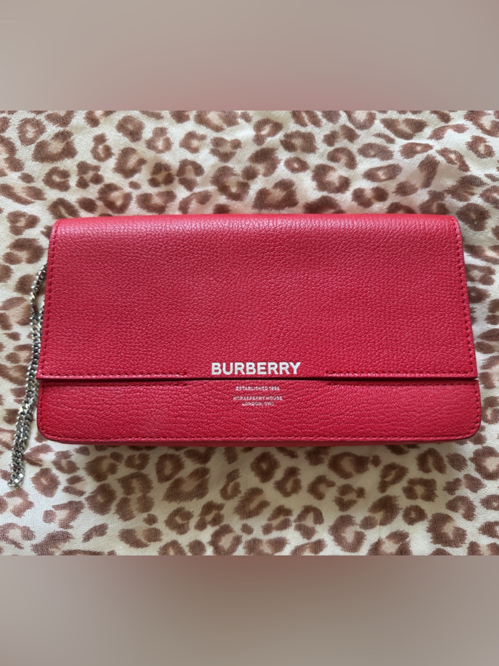 Burberry Grace Leather Clutch